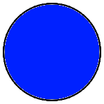 Blue/azure circle