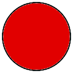 Red/gules circle