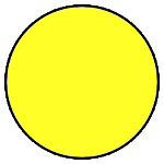 Yellow/gold/Or circle