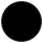 Black/sable circle