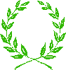 [if you can't see this, pretend there's a picture of a heraldic laurel wreath here, except it's hard to pretend unless you gathered from the text above what a heraldic laurel wreath looks like, in which case you no longer need the illustration that's not actually here anyway]